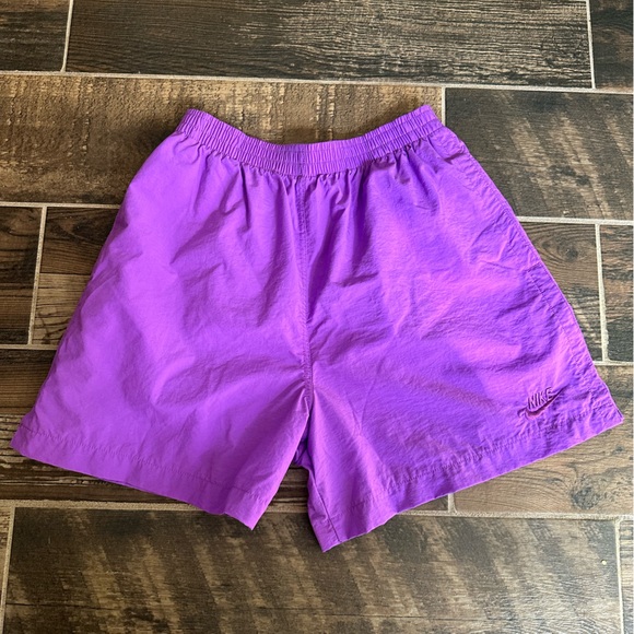 Nike Shorts Vintage Nike 0 Nylon Retro Track Purple Athletic Shorts 